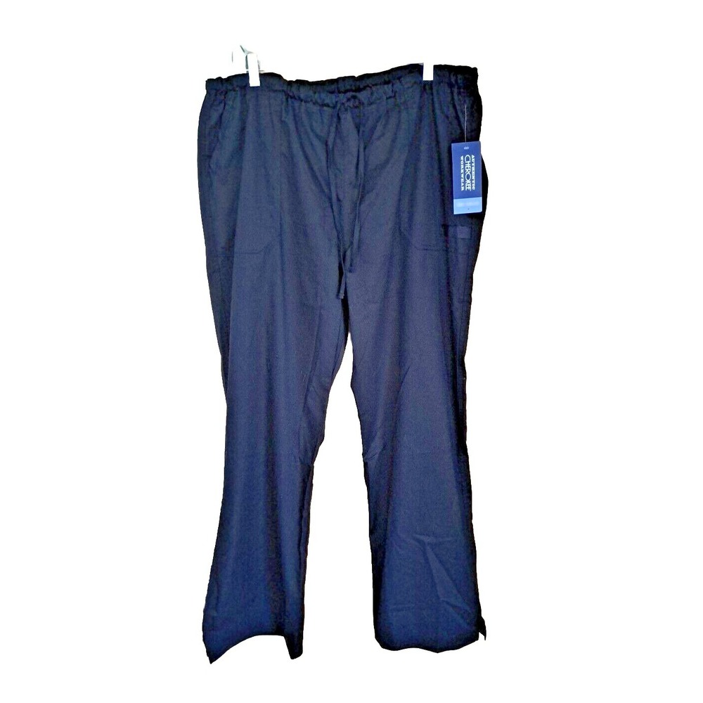 CHEROKEE AUTHENTIC WORKWEAR Scrub Pant Women's XL Core‎ Stretch Drawstring Flair